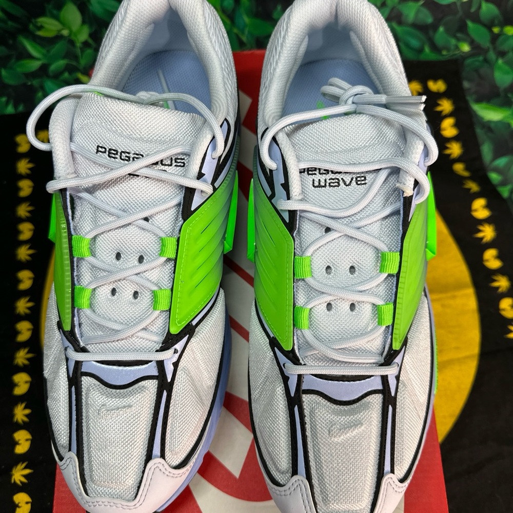 Nike Air Pegasus Wave Football Grey/Green Strike Size 11M/12.5W  NIB - Picture 3 of 6